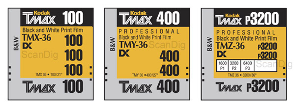 Kodak T-MAX Familie